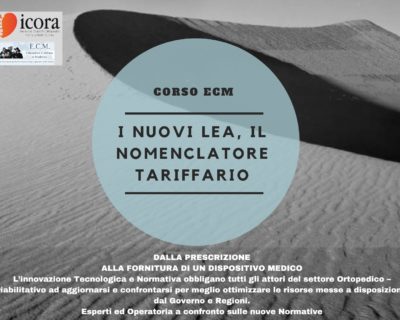 Corso ecm: I nuovi Lea, il Nomenclatore Tariffario